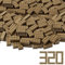 Feleph 2x4 Bausteine 320 Stück Classic Steine Set Dunkles Khaki für Kinder Basic Parts Teile, Baukasten, kreative Spielblöcke, Spielzeugzubehör 3001 (Dunkles Khaki)