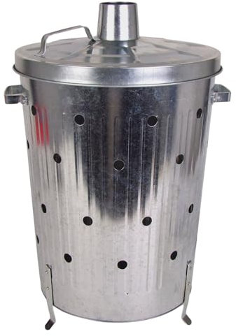 BURI Horno de madera galvanizada, 75 l, para jardín, humus, para jardín, para exteriores