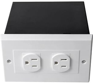 Knoruley Caja Fuerte de Seguridad Oculta de Pared con Doble Enchufe Estadounidense de Imitación para Guardar Joyas, Objetos de Valor y Dinero en Efectivo