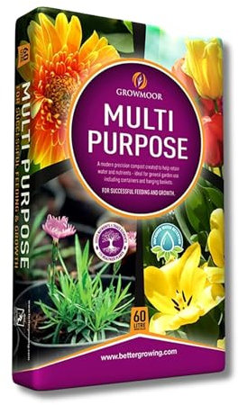 60 Litre Multipurpose Compost (Pack of 1) – Premium All-Purpose Potting Soil for Indoor & Outdoor Plants, Flowers, Vegetables & Seedlings