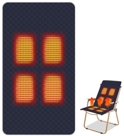 Cojín Calefactor USB Para Asiento, Cojín Calefactado USB Para Calor En Viajes Y Exteriores, Protección Sobrecalentamiento Portátil Para Soporte Lumbar Y Muslos