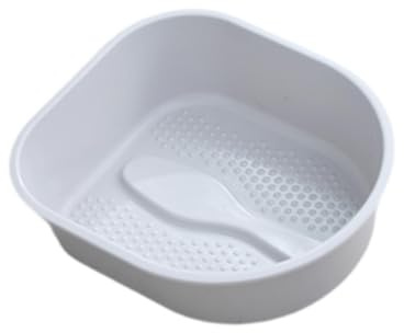 Gcljlmy Vasca da bagno per piedi, ideale come regalo portatile, pattumiera per pedicure, pedicure, ammollo i piedi, adulti, piedi asciutti e screpolati, casa (grigio)