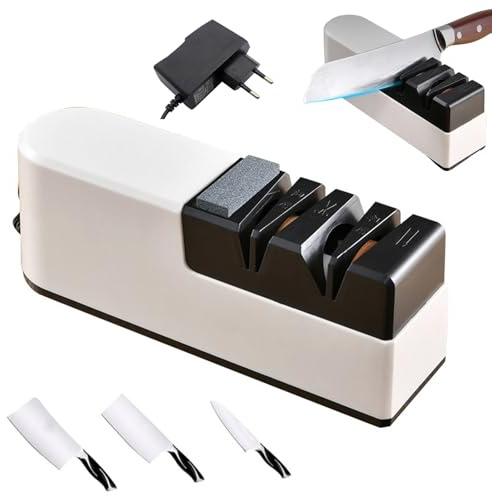 Affilacoltelli Elettrico 5 in 1,Affilacoltelli Multifunzione