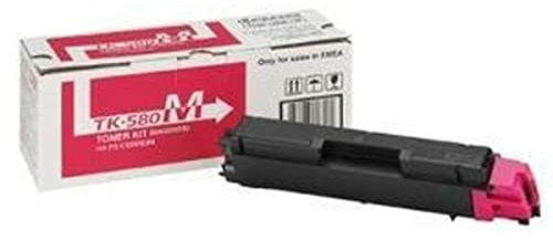 Kyocera TK-580M Toner Magenta, Original Tonerkartusche 1T02KTCNL0. Kompatibel für FS-C5150DN, Ecosys P6021cdn, 4104101
