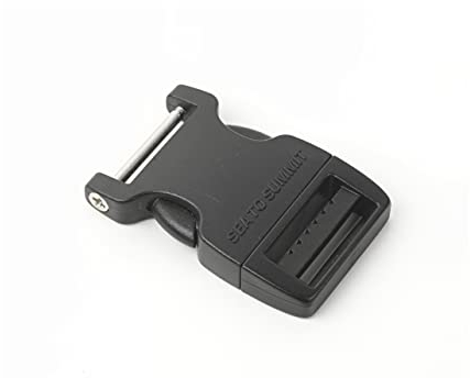 Sea to Summit Reparaturschnalle Side Release 1 Pin Outdoor-ausrüstun 25 mm, Schwarz
