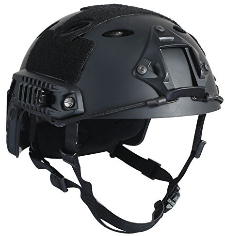 Casco rapido, tattico, alla moda e leggero di OneTigris PJ per Airsoft Paintball, Nero , Kopfumfang: 56cm -61cm (22 - 24)