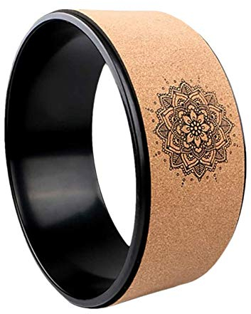 pzcvo Yoga Wheel Yogarad Yoga Stretching Wheel rutschfest Fitness Yoga Rad Flexibilität der Ringbiege- und Stretchwalze Pilates-Übungsrad