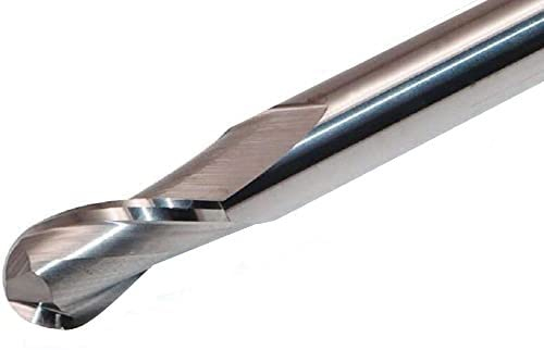 CNC QUALITÄT VHM Radienfräser Radius 1 bis 6 mm - Schaftfräser Ø 2 bis 12 mm mit Vollradius - Hartmetall HM Radiusfräser - für die Bearbeitung in Aluminium und Kunststoff - R4.0