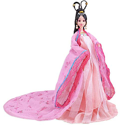 Uteruik Robe de poupée chinoise ancienne pour 12 articulations - Cadeau d'anniversaire de Noël pour enfants, garçons, filles, tout-petits (#A)