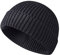 Retro Trawler Winter Beanie Hat, Unisex Fischermütze Dockermütze Rollmütze Winter Hut Baseballkappe Cappello Antivento (Schwarz)