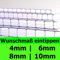 ◼️ Gewächshausplatten ◼️ 700 x 1500 mm ◼️ Doppelstegplatte ◼️ Hohlkammerplatte ◼️ Polycarbonat ◼️ 4 mm ▪️ 6mm ▪️ 8 mm ▪️ 10 mm Stärke ◼️ (4mm | 1 Stück | Wunsch-Zuschnitt)