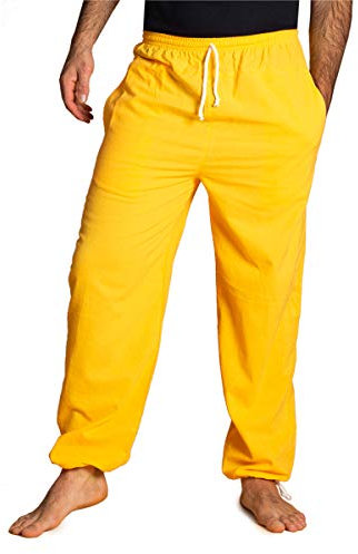 PANASIAM E-Pants Long, Cotton, Yellow, XL