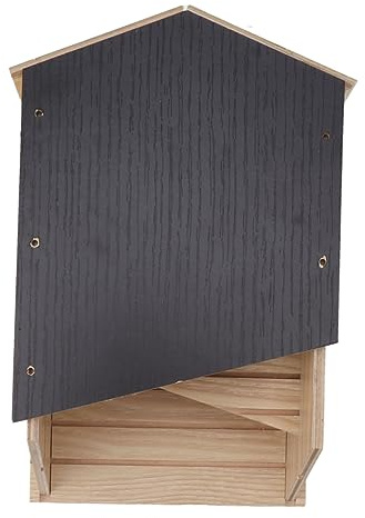 Handcrafted Weather Resistant Bat House, Double Chamber Design, Eco Friendly Solution with Easy Installation, No Need to Attract Bats for Your House