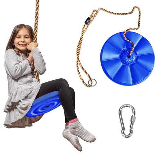 Children's Outdoor Swing Climbing Rope Swing with Platform, Children's Slice Swing Climbing Rope Outdoor Swing for Garden