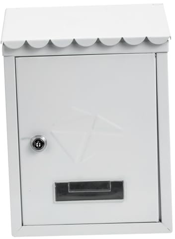 Vintage Wall Mounted Box Letter Box for Outdoor Rain Proof Iron