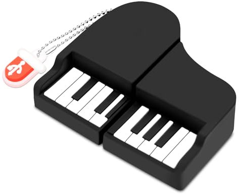 BORLTER CLAMP Clé USB 64 Go, Clef USB 2.0 Clé à Molette Flash Drive Stockage Disque Mémoire Stick Forme de Piano pour Le Stockage et la Sauvegarde