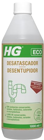 HG Desatascador Ecológico, Potente Limpiador De Desagües, Seguro Para Tuberías Y Medio Ambiente, 1L