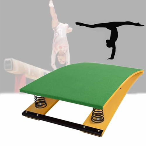 OZBME Trampolín de Gimnasia para Adultos, Puente de Salto Curvo para niños, trampolín Profesional Resistente con 2 resortes, Entrenamiento de Fitness/Salto artístico.