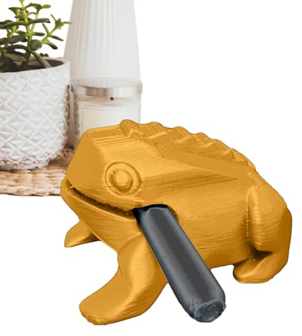 GkgWuxf Strumento Musicale Per Percussione | Blocco Sonoro con Mazza e Design a Rana Stampato 3D | Giocattolo Sonoro Rana Divertente | Per Casa Giardino Soggiorno Camera Da Esterno