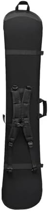 SDIUAKBV snowboardväska skidväska snowboard monoboard platta skyddande fodral justerbar stor kapacitet repbeständig ryggsäck bärbar skidväskor (155 cm)