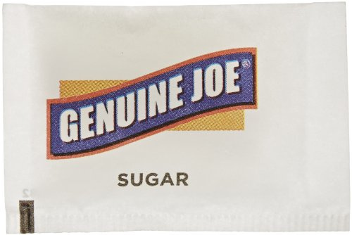 Genuine Joe GJO02390 Pure Sugar, 0.10-Ounce Packet (Pack of 1200 Packets)