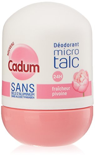 Cadum - Déodorant Femme Bille Micro Talc Fraîcheur Pivoine Efficacité 24h - 50 ml