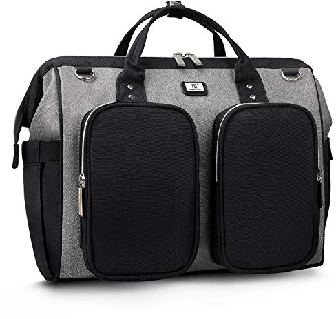 Pomelo Best Sac à Langer Bandoulière - Sac Maternité Bébé Bag Grande Capacité en Oxford Imperméable pour Fille Garçon avec 2 Crochets Poussette et 1 Matelas à Langer