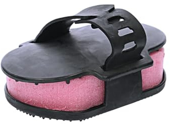 LeMieux Hippo Scrubber - Spazzola per la toelettatura dei cavalli, con spugna, setole flessibili e cinghie regolabili, taglia unica