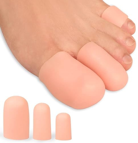 Bukihome 16 PCS Toe Protectors, Silicone Toe Caps Toe Sleeve Protectors, Prevent Pain Relief for Corns, Blisters and Ingrown Toenails (6 Packs Large Size + 6 Packs Medium Size + 4 Small Size)[Upgrade]