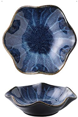 Ceramic Spoon Rest 2pcs,Tea Bag Holder Dish,Flower Shape Spoon Holder Kitchen,Sauce Dishes,Sushi Soy Dipping Bowl,Coffee Station Decor Coffee Accessories New Home Gifts Home Decor