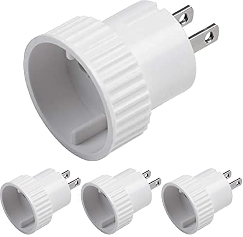 Meister Reiseadapter Typ A - Für USA, Kanada, Thailand & Dominikanische Republik - IP20 Innenbereich - weiß, Reise-Steckdosenadapter für über 20 Länder, Reisenetzteil, Reisestecker, 7423650, 4er Pack