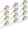 Mirror Screws, 12 PCS Stainless Steel Screw Cover Cap, 0.63/16mm Diameter Decorative Caps Cover Nails Mirror Screws Fasteners forKitchen Ceiling Arts Craft Sign Ad Nail Silver Bathroom Mirror Panels