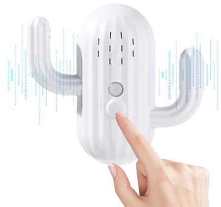 Motion Sensor Alarm, Wireless Motion Detector, Voice Activated Alarm, Wireless Motion Sensor Alarm with Voice Player Adjustable Volume Indoor Motion for Activated Reminder