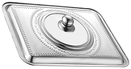 MOLUCKFU Tapa De Olla Rectangular Visible 36x27 Cm Acero Inoxidable Antisalpicaduras De Aceite Protección Cocina Hogar y Restaurante