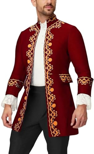 Costume de prince pour homme, manteau noble pour homme, broderie gothique, veste médiévale, blazer, prince royal, vêtements steampunk, frack, Halloween, fête à thème, carnaval, cosplay