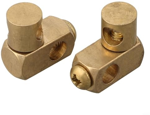 Adjustable Double Joint Connector for Eccentric Drain Fitting, 360° Rotatable Metal Joint Piece with 5.2mm Hole for Diverse Bathroom Sink Installation, Silver Finish for Long-Lasting Durability