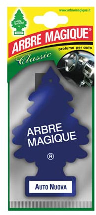 Arbre Magique Mono, Profumatore Auto, Durata fino a 7 Settimane, Made in Italy, Confezione da 1 Pezzo (Auto Nuova)