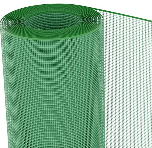 tenax Quadra 05 Verde 0,50 x 5 m, Rete Protettiva in Plastica per Balconi, Cancelli e Recinzioni