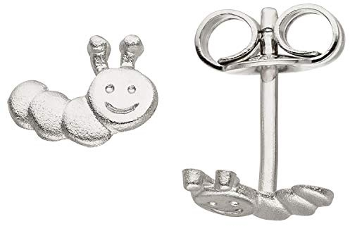 Jobo Kinder-Ohrstecker Raupe aus 925 Sterling Silber