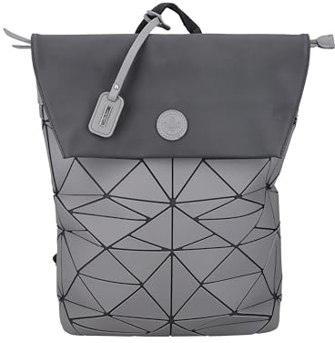 Rieker Damen H1391 Rucksack grau