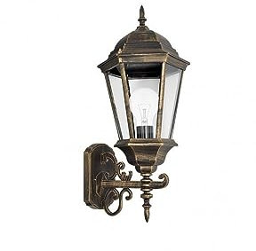 FABRILAMP Vanlig utomhusvägglampa i aluminium svart Ip44