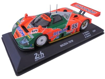 OPO 10 - Auto in Miniatura da Collezione 1/43 Compatibile con Mazda 787B 24h Winner Le Mans 1991-24LM16
