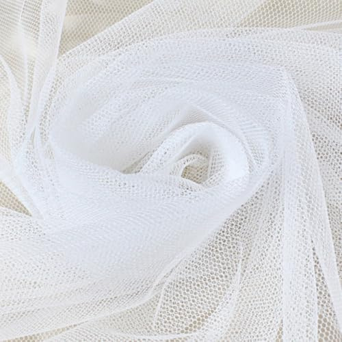 300 cm x 300 cm masktyg metervara, extra bred mjuk tyll nättyg tylltyg för sömnad, tylltyg för kläder gardin dukar bröllop gardin frihandsdekoration tyllkjol party dekoration, vit