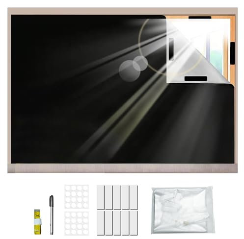 Fenster Verdunkelung 200x145cm, Verdunkelungsrollo ohne Bohren, Lichtundurchlässig Sonnenschutz Dachfenster Verdunkelung, Verdunklungsstoff Hitzeschutz Außen für Schlafzimmer, Wohnmobil, Auto, Reisen