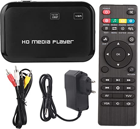 lvifloae HDMI HD Player 100 240V Mini 1080P HDMI Videospelare VGA AV Video Media TV Box Stöder MKV MOV AVI M2TS TP TRP IFO ISO och andra format kodade i H 264