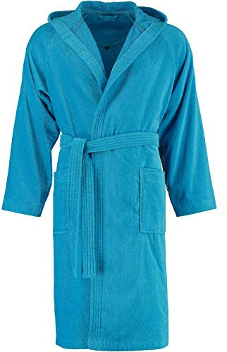 Vossen Bademäntel unisex Kurzmantel mit Kapuze Texas turquoise - 5570 XL