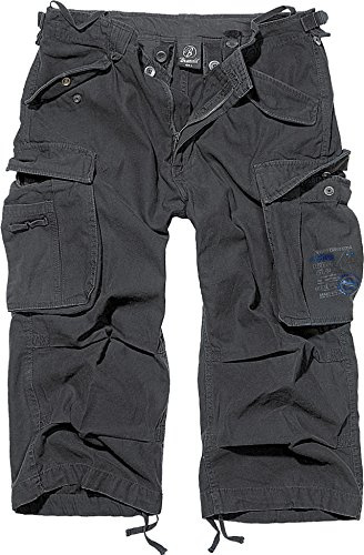 Brandit Industry Vintage 3/4 Männer Short schwarz XL 100% Baumwolle Casual Wear, Festival