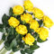 Veryhome 10 Stücke Künstliche Rosen Silk Blumen Gefälschte Flowers Braut Hochzeit Bouquet Für Hausgarten Geburtstag Party Home Wedding Dekor (Gelb - Blühende Rosen)
