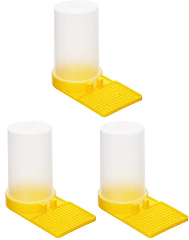 QWORK® 3 Stück Bienentränke, Bienen Wasser Feeder Bienen Eingang Feeder Flüssigkeit Fütterungsanlage Wasserspender Kunststoff