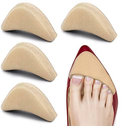 WLLHYF 2 Paia di Spugne Morbide Regolabili per Riempire le Scarpe - Tappi per Alluci Grandi Unisex - Inserti per Donne Con Tacchi Alti (Pelle)